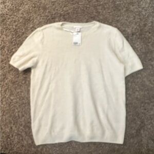 H&M Cream Short Sleeve Tee Maternity